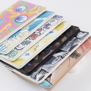Cartera de piel sintética estampada para tarjetas, pasaportes y documentos, con bloqueo RFID, 5 compartimentos gruesos de 50 mm, sin cierre. - Product Image 6