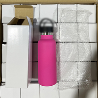 Thermos à double paroi en acier inoxydable classique à col étroit, isolation sous vide 12-24 heures, portable pour la randonnée, le camping et les voyages