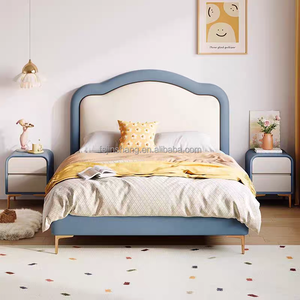 Cama de princesa Dream Girl JINS, estilo crema Simple moderno, madera cómoda para dormitorio, escuela, <span class=keywords><strong>Hotel</strong></span> y uso en apartamentos - Product Image 6