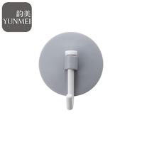 Lot de six crochets muraux à ventouse modernes et minimalistes pour cuisine et salle de bain, en PVC+ABS, surface lisse, support de rangement