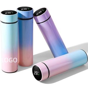 Smart 500ml/17OZ Water Bottle with LED Display Stainless Steel Vacuum <b>Flask</b> Digital Infuser Filter Sports Style Lightweight - Product Image 2