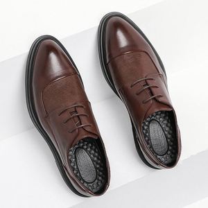 Chaussures d'affaires pour hommes en cuir, décontractées, durables, confortables, respirantes, flexibles, pour la marche quotidienne en extérieur - Product Image 5