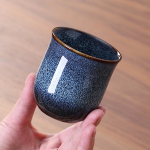 Gran oferta, taza de té de porcelana Retro de 130Ml, taza de café mate hecha a mano al horno, taza de maestro familiar para casa de té, té de Kung Fu chino - Product Image 2