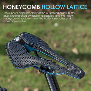 WEST BIKING-asiento de fibra de carbono para bicicleta, sillín ultraligero con estampado 3D - Product Image 6