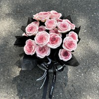 Vente en gros de fleur éternelle câlin seau 21 roses boîte-cadeau fleur longue durée véritable rose naturelle éternelle préservée