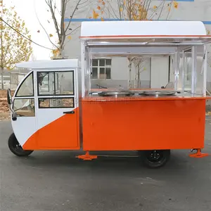 Camión de tres ruedas para comida, carrito de Sushi tailandesa para hamburguesas, motocicleta, helado