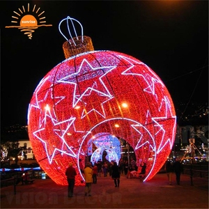 Arco de bola 3d grande impermeable, decoración para Parque, iluminación LED esférica para Navidad, iluminación temática - Product Image 6