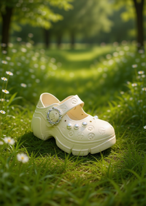 Zoccoli con Piattaforma e Perle Stile Mary Jane, Scarpe Estive per Donne e Ragazze, Taglia 20, Suola Morbida e Leggera in EVA, Tomaia in Plastica - Product Image 2