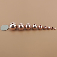 Vente en gros, 9mm, 10mm, 12mm, boules de cuivre pur massif percées avec trou