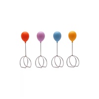 Lot de 4 porte-serviettes créatifs en forme de ballon, vente en gros, pour anniversaires, Saint-Valentin, fêtes de rentrée scolaire - Durables et réutilisables