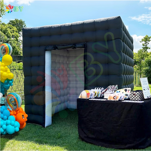 Magnifique photomaton gonflable en cube <span class=keywords><strong>noir</strong></span> et rose pour prendre des photos - Product Image 5