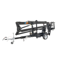 OFY 24M Hydraulische Hubarbeitsbühne 200kg Traglast Kleine Elektrische Anhänger-Hubarbeitsbühne mit CE 360° Rotation Multifuel