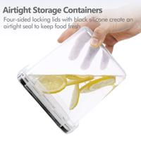 Récipients hermétiques pour le stockage des aliments avec couvercles, 8 récipients de stockage de cuisine sans BPA pour spaghetti, aliments secs, farine et sucre