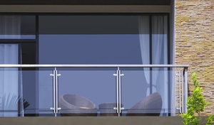 ガラス階段手すりキット組み立て強化ガラスパネルブラシ付き小型アパート改修 - Product Image 5