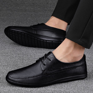Nouvelles chaussures décontractées d'été pour hommes, mocassins à lacets à double semelle souple, respirants, solides, pour loisirs et conduite - Product Image 4