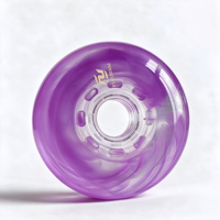Roues de patins à roulettes Ruidongle originales en PU marbré transparent, roues de slalom à rebond élevé et résistantes à l'usure pour enfants et adultes