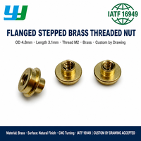 Écrou à bride en laiton à plusieurs niveaux, écrou de positionnement à filetage femelle de précision CNC, fixation non standard, sur mesure, OEM