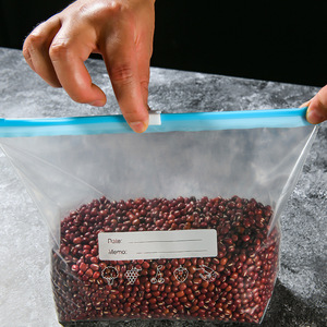 Zipper type sliding lock plastic food <b>sealing</b> preservation <b>bag</b> - Product Image 3