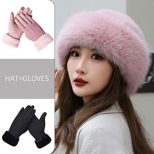 Wholesale Mongolian Faux Fur Twill Ski Cap <b>Winter</b> <b>Hat</b> Warm Cozy Earflap for <b>Women</b> Vintage Street Style Outdoor Snow - Product Image 2