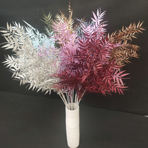 Composizioni floreali di foglie d'<span class=keywords><strong>oro</strong></span> di nozze a buon mercato all'ingrosso 100cm - Product Image 5