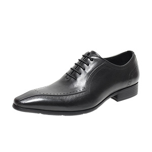 Chaussures Oxford pour hommes en cuir de haute qualité, élégantes et décontractées, à bout pointu et à lacets - Product Image 1
