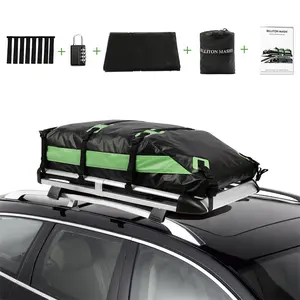 15 Cubic Feet High Quality Durable Waterproof Folding Car Roof Top Bag For Traveling With Large Capacity