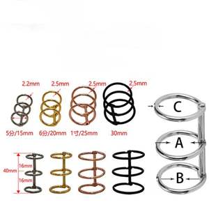 Anneaux de reliure durables en acier, clips métalliques à pression, anneaux de reliure ouverts en métal argenté pour la papeterie de bureau - Product Image 3