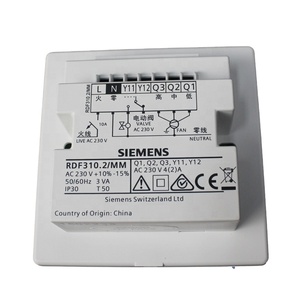 ตัวควบคุมอุณหภูมิ SIEMENS รุ่น RDF310.2 เทอร์โมสตัทแบบอัตโนมัติสำหรับพัดลมคอยล์ 2 ท่อ หรืออุปกรณ์แบบ DX - Product Image 2