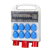 Boîte de distribution d'alimentation industrielle portable NANTE OEM ODM, indice de protection IP44, 16A/32A, 380V/220V, 10 prises, modèle FNP6