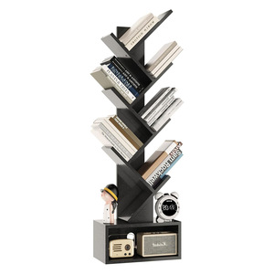 Bilu Floor-<b>standing</b> Bookcase Black Multi-tiered <b>Tree</b> Branch Shape Bookshelf For Living Room Bedroom Home Decor - Product Image 5