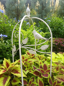 Treillis pliant en <span class=keywords><strong>fer</strong></span> <span class=keywords><strong>forgé</strong></span> de style français <span class=keywords><strong>pour</strong></span> la décoration des cours et balcons de villas, <span class=keywords><strong>support</strong></span> de fleurs <span class=keywords><strong>pour</strong></span> jardinage extérieur - Product Image 3