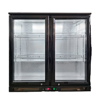 Réfrigérateur de bar porte en verre sous le comptoir réfrigérateur de bière mini refroidisseur de barre arrière avec serrure