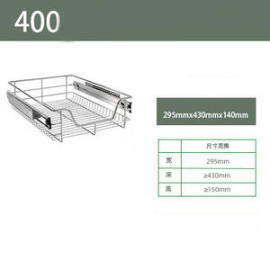 Tiroir de cuisine en acier inoxydable, <span class=keywords><strong>panier</strong></span> de rangement <span class=keywords><strong>coulissant</strong></span> - Product Image 2