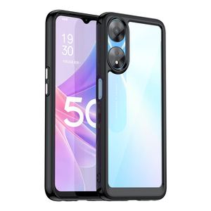 Funda de teléfono Acrílico Plegable Funda móvil Transparente Duro para <span class=keywords><strong>OPPO</strong></span> <span class=keywords><strong>A58</strong></span> 4G <span class=keywords><strong>5G</strong></span> Funda de lujo a prueba de golpes para <span class=keywords><strong>Oppo</strong></span> A78 4G - Product Image 1