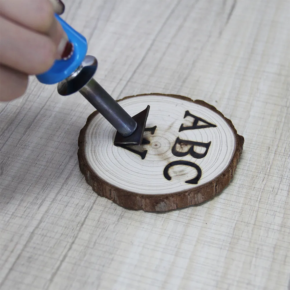 Ensemble de timbres à chaud personnalisés avec lettres de l'alphabet en métal, outil de gravure sur bois, artisanat de sculpture, bricolage, 26 pièces