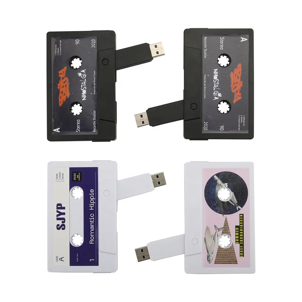 Yeni Gadget özel DJ yüksek hızlı Mix kaset kaset şekli USB 2.0 Memory Stick Usb bellek Flash sürücü Logo ile
