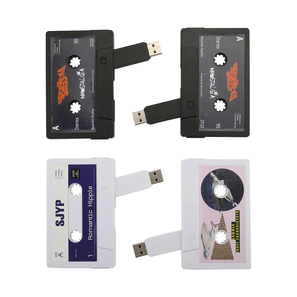 Tiện Ích Mới Tùy Chỉnh DJ Tốc Độ Cao Mix Cassette Tape Shape USB 2.0 Memory Stick Usb Flash Thumb Drive Với Logo