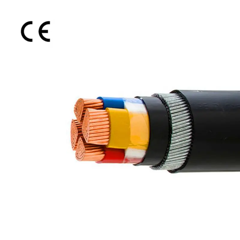 Yüksek kaliteli 2/3/4/5 çekirdek YJV32 zırhlı kablo 4x95 4x120 4x150 4x185mm XLPE yalıtımlı SWA kablo çelik tel zırhlı kablolar