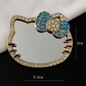 10 Piezas de Adornos de Zirconia Cúbica <span class=keywords><strong>con</strong></span> Diseño de Hello Kitty, Brillantes y Decorativos, para Manualidades y Joyería - Product Image 2