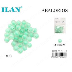 ILAN Abalorios Perline rotonde verdi da 10 mm per la creazione di gioielli 20G - Product Image 1