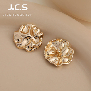 Cubrebocas de Botones de Flores Ecológicos de Lujo para Camisas de Mujer, Botones de Aleación de Zinc Metálicos, Clips Decorativos para Ropa - Product Image 2