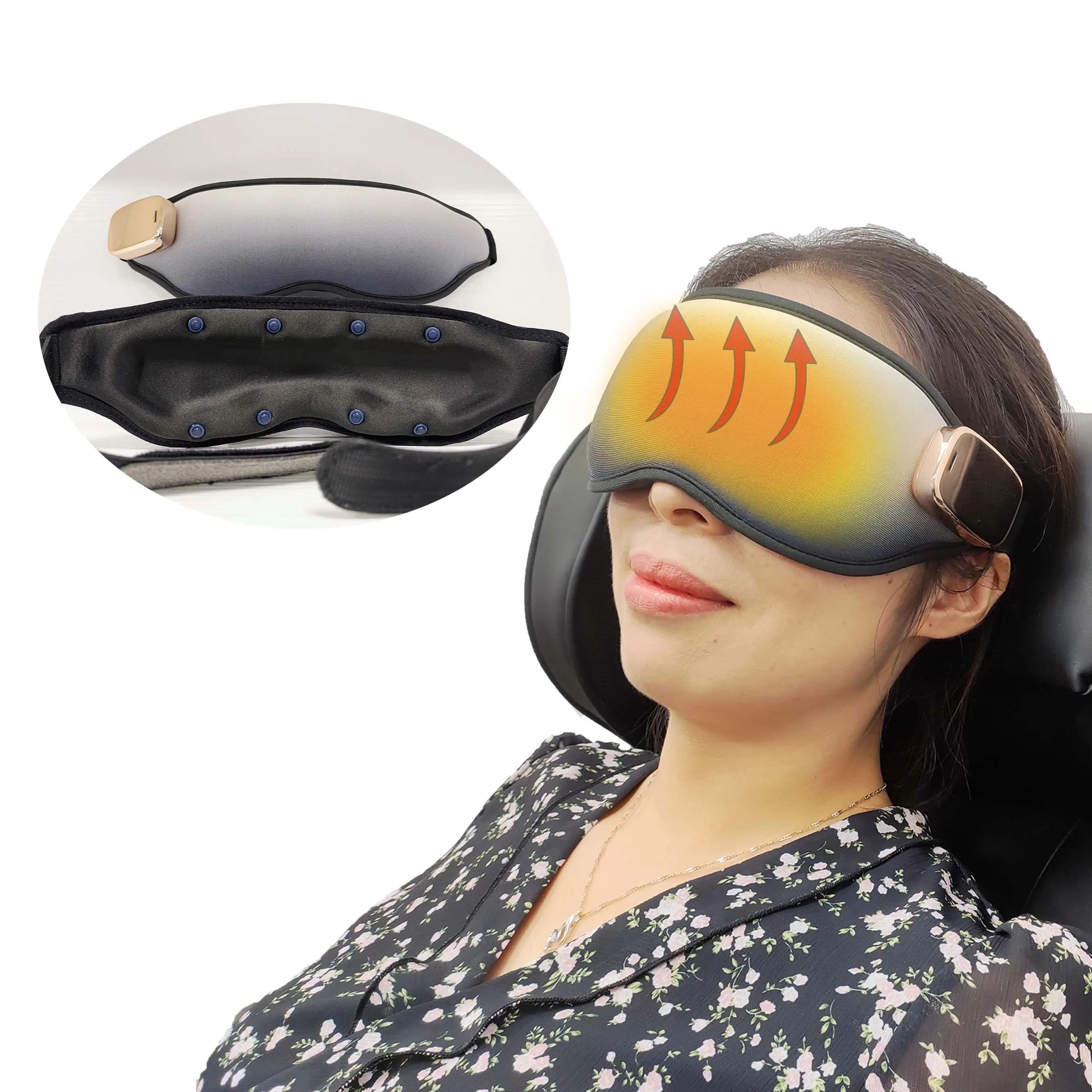 Vente en gros 2023 Nouveau design OEM Smart Electric Music Eye Massager avec compression Améliorer le sommeil