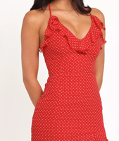 Robe longue décontractée d'été pour femme, coupe trapèze, respirante, imprimé floral, pois, col en V, dos nu, sans manches, à bretelles, style naturel