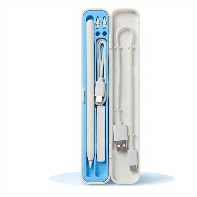 For Pencil Charging Rod Storage Box Liquid Silicone Shockproof Case Portable Multi-Function Pen