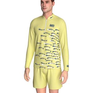Vêtement de protection solaire écologique à fermeture éclair par sublimation, idéal pour la pêche, le travail et le golf – T-shirt polo – Grande Vente - Product Image 5