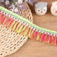 Frange à pampilles en coton naturel véritable brodé, largeur 5 cm, écologique, pour vêtements, chaussures, sacs SS21 - Grande Vente