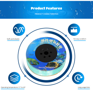 Tuyau d'air pour aquarium super doux et sûr, en plastique, ne se plie jamais, pour pompes à air, bulleurs et pierres à oxygène, utilisation sur le bureau pour les poissons - Product Image 2