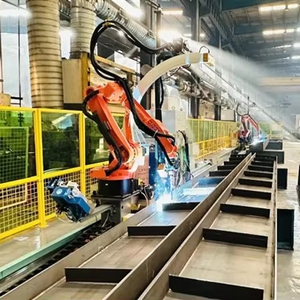 สถานีเชื่อมหุ่นยนต์อัตโนมัติสำหรับเหล็กเอชบีมรุ่นใหม่ สำหรับร้านขายวัสดุก่อสร้าง กำลังไฟ 0.5-1 กิโลวัตต์ แรงดันไฟฟ้า 380 โวลต์ - Product Image 1