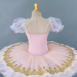 Costume de ballet pour femmes, jupe tutu pour enfants Lago des cygnes, jupe professionnelle petite cygne bouffante - Product Image 1