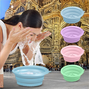 Foldable Silicone Bath <b>Tool</b> with Easy-Release Freezer <b>Safe</b> Portable Collapsible Design - Product Image 2